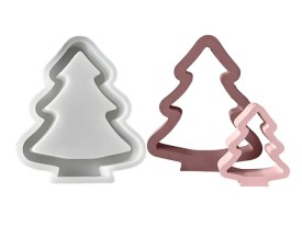 Molde silicona arbolito Navidad calado